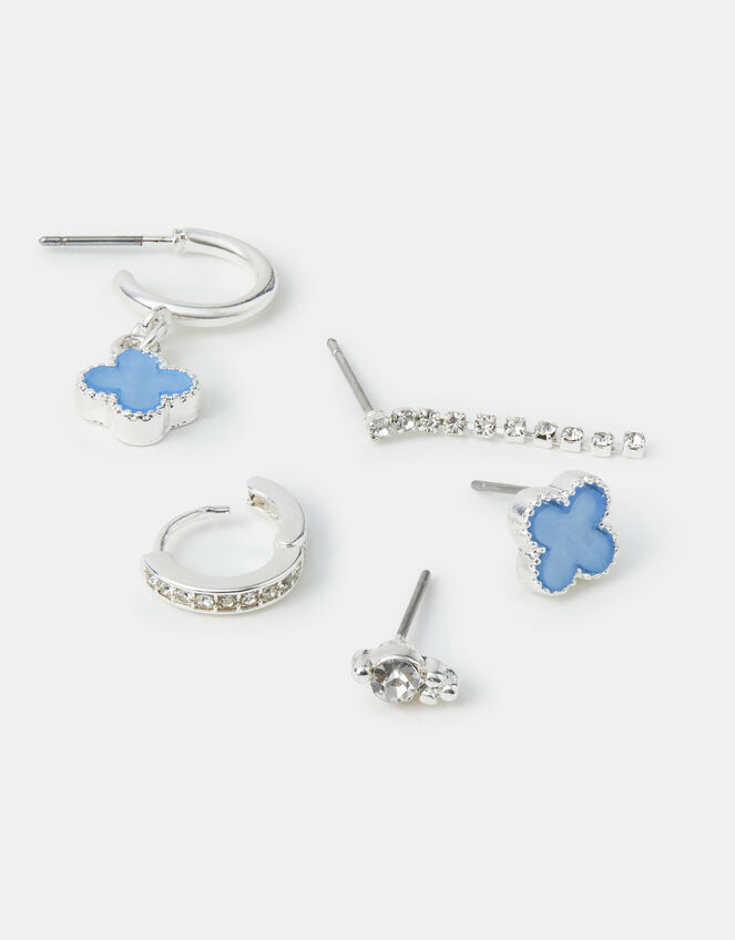 5-Pack Clover Stud & Hoop Earrings, , large