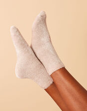 Fluffy Chenille Cosy Socks, Pink (PINK), large
