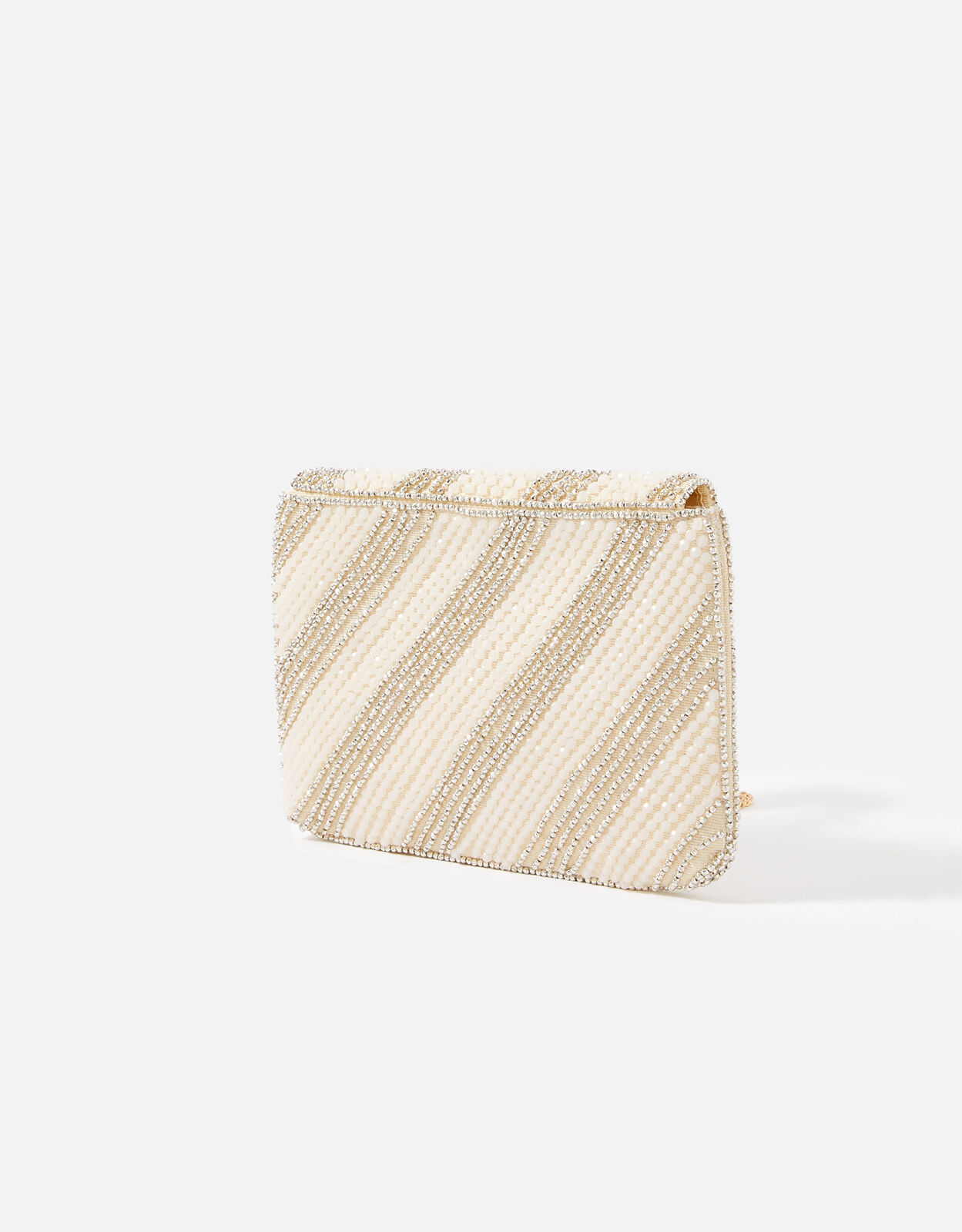 Stripe clutch deals bag