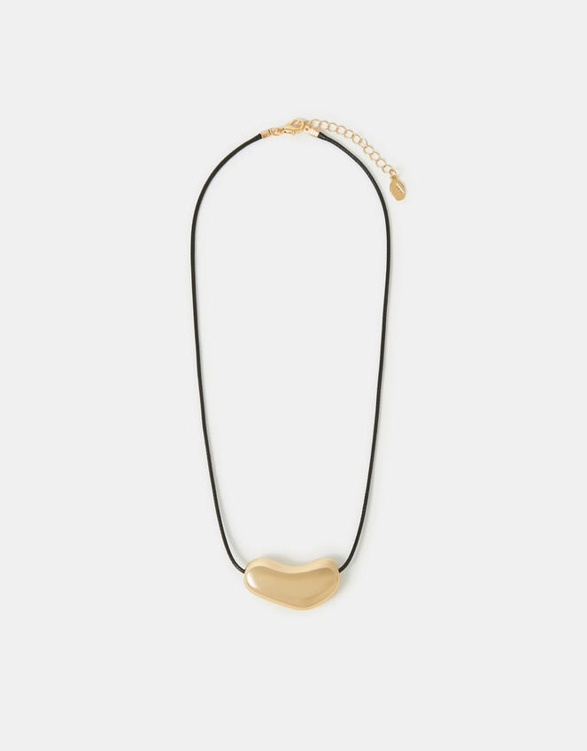 Molten Pebble Cord Necklace, , large