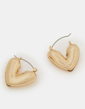 Bubble Heart Hoop Earrings, , large