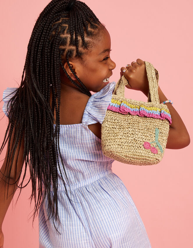 Cherry Woven Bag, , large