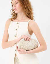 Macrame Sequin Clutch Bag, , large