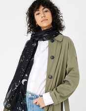 Wish Upon a Star Square Scarf in Pure Silk, , large