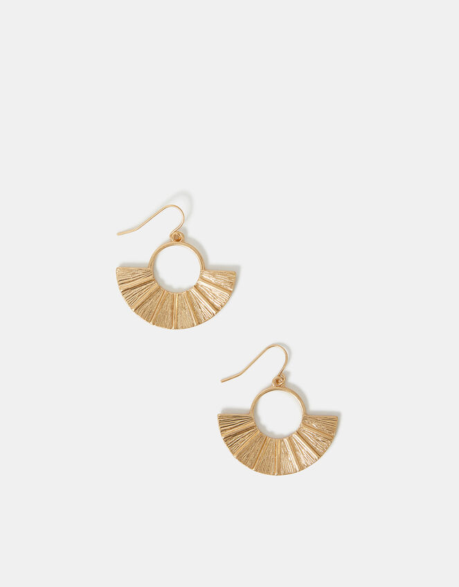Fan Drop Earrings, , large