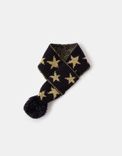 Starry Night Knit Dog Scarf, Blue (NAVY), large