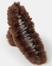 Faux Fur Claw Clip, , large