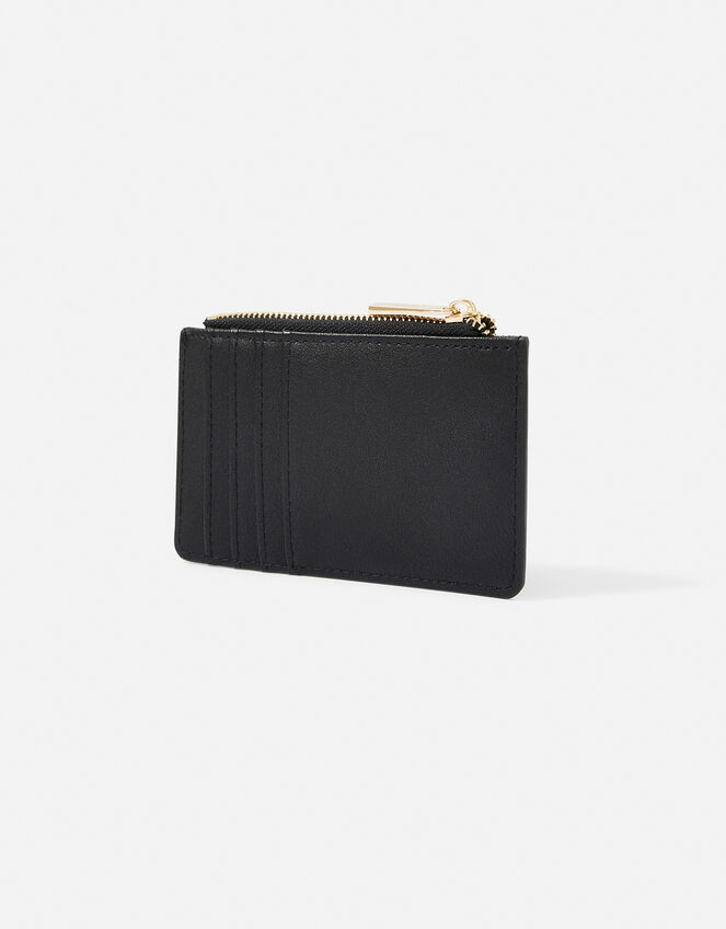 Logo Monogram Card Holder , Black (BLACK), large