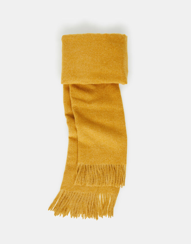 Super-Soft Blanket Scarf Ochre, , large