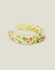 Girls Floral Print Headband, , large