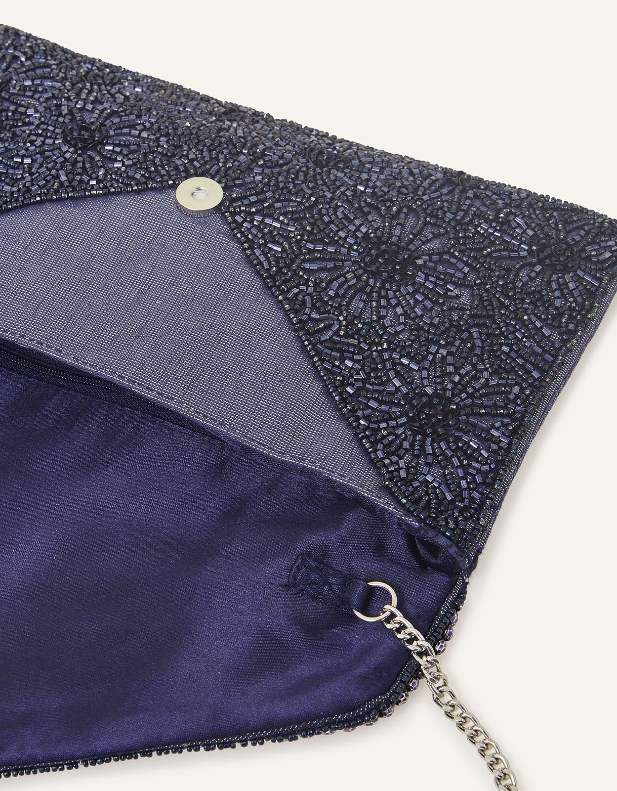 Embellished Classic Clutch Bag Blue Clutches Accessorize UK