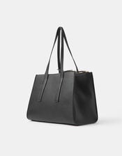 Double Zip Laptop Shoulder Bag, , large