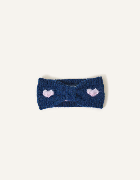 Girls Heart Knit Bando, , large