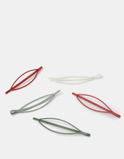 5-Pack Oval Hair Slides, , large
