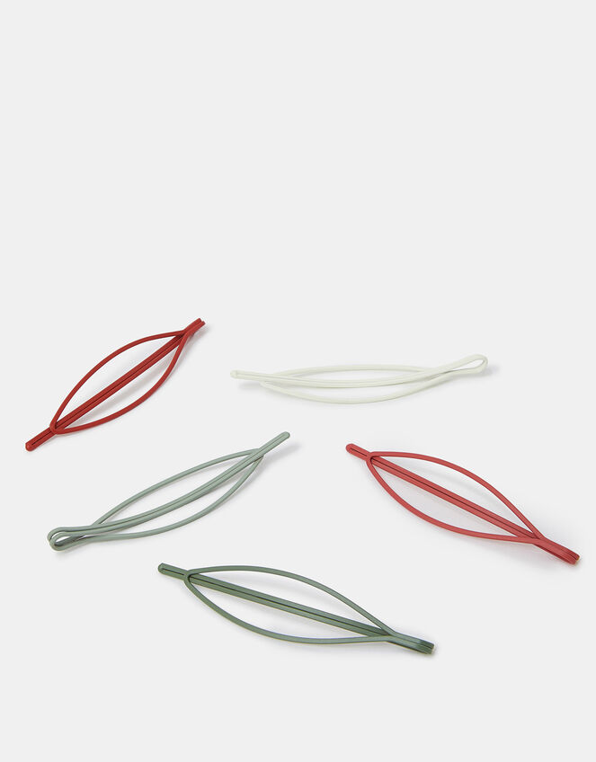 5-Pack Oval Hair Slides, , large