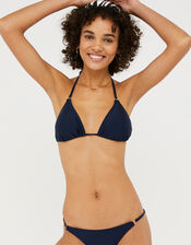 Triangle Bikini Top, Blue (NAVY), large
