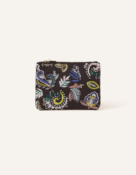 Paisley Beaded Pouch, , large