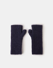 Rib Knit Wrist Warmers, , large