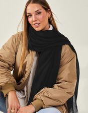 Waffle Stripe Textured Scarf, , large