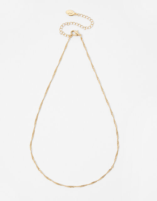 Twist Chain Necklace Gold Necklaces Accessorize UK