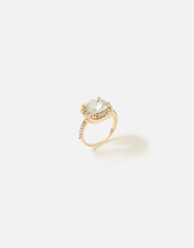 Pastel Pop Halo Crystal Ring, White (CRYSTAL), large