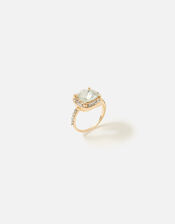Pastel Pop Halo Crystal Ring, White (CRYSTAL), large