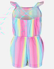 Girls Rainbow Playsuit, Multi (BRIGHTS-MULTI), large