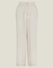 Embroidered Wide Leg Trousers, Camel (BEIGE), large