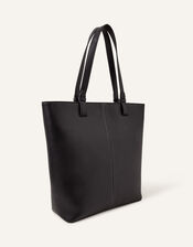 Contrast Stitch Laptop Tote Bag, , large