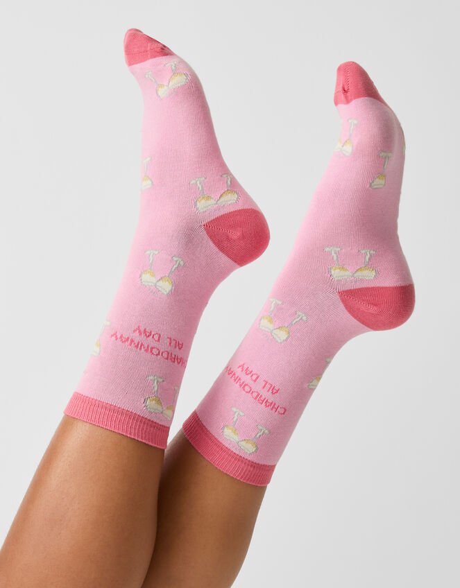 Chardonnay Print Socks, , large