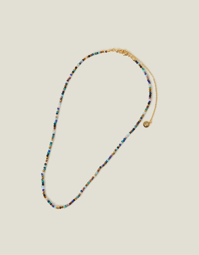 14ct Gold-Plated Beaded Necklace, , large