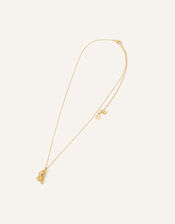 14ct Gold-Plated Molten Pendant Necklace, , large