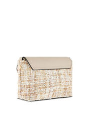 Meghan Metallic Tweed Cross-Body Bag, , large