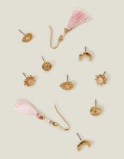 5-Pack Tassel Stud Earrings, , large