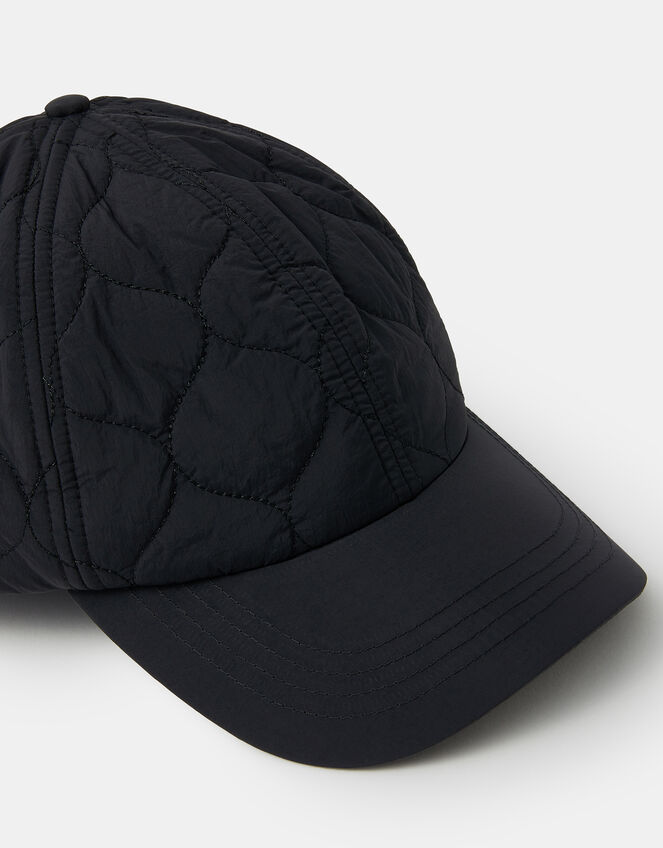 Water-Resistant Quilted Rain Cap, , large