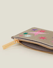 Embroidered Star Card Holder, , large