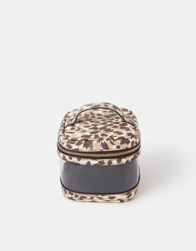 Mini Cheetah Print Make Up Bag, , large