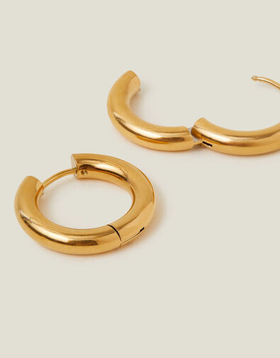 Stainless Steel Chunky Hoops, , large