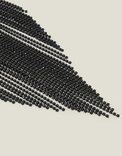 Statement Cupchain Necklace, Black (BLACK), large