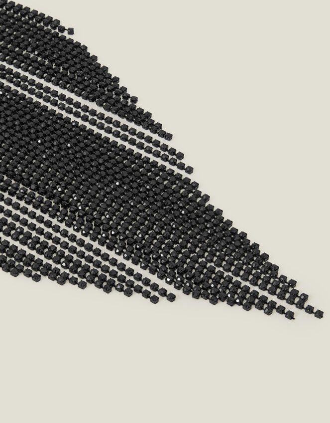 Statement Cupchain Necklace, Black (BLACK), large