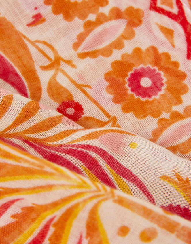 Lightweight Palm Print Scarf, , large