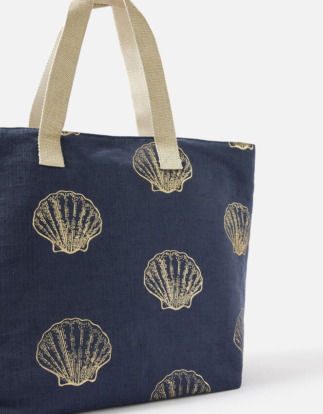 Shell Print Tote Bag, , large