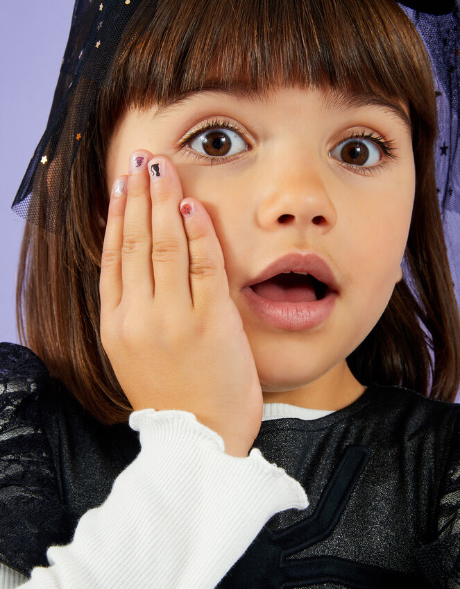 Girls Halloween Nail Stickers, , large
