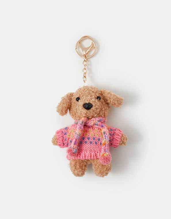 Girls Winter Dog Bag Charm, , large