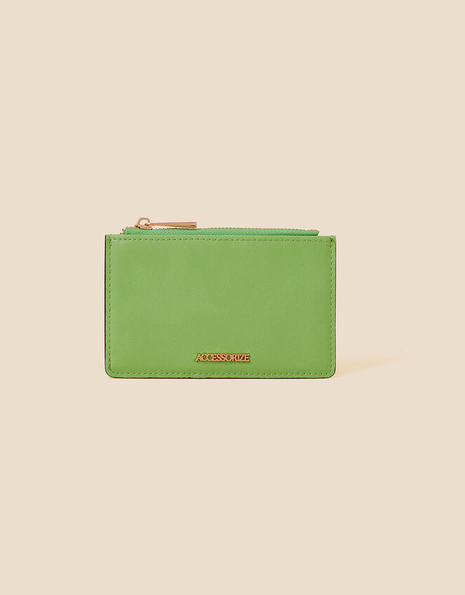 Zip Card Holder, Green (GREEN), large