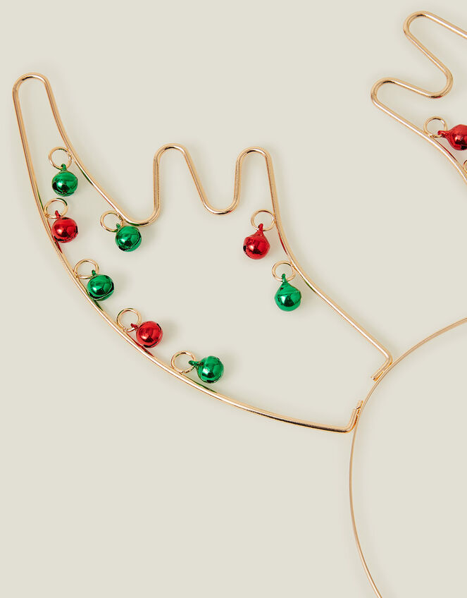 Girls Metal Jingle Bell Antlers, , large