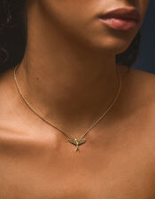 14ct Gold-Plated Bird Pendant Necklace, , large
