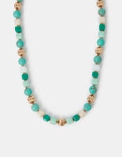 Mixed Stone Beaded Necklace, , large