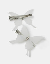 2-Pack Girls Butterfly Hair Clips, , large