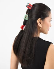 3-Pack Mini Christmas Claw Clips, , large